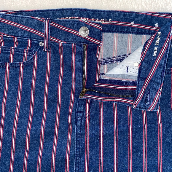American Eagle Stripped Mini Skirt - Picture 5 of 14